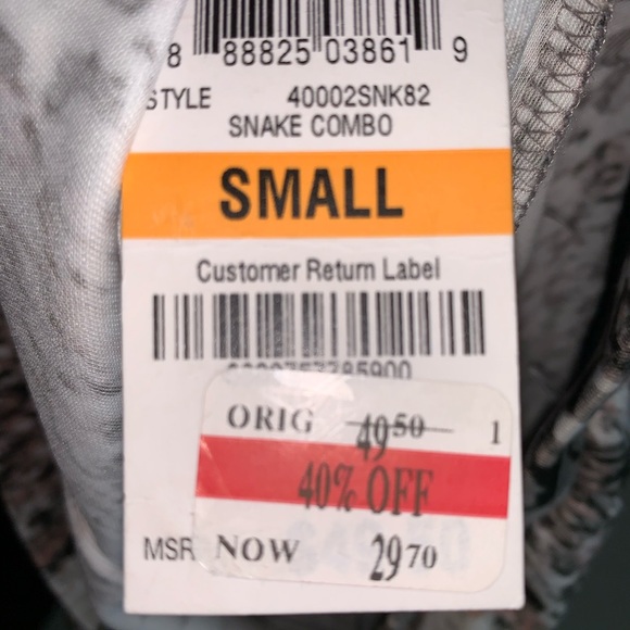 Bar III leggings in snakeskin print - Picture 5 of 5